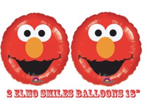 anagram elmo smiles foil balloons 18" (2 balloons)