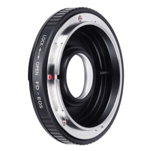 k&f concept pro lens mount adapter compatible for canon fd fl 35mm slr lens to canon eos (ef, ef-s) camera, compatible with canon 1d, 1ds, mark ii, iii, iv, digital rebel t5i, t4i, t3i, t3