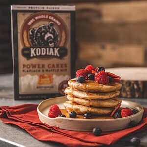 Kodiak Cakes Protein Pancake Power Cakes, Flapjack and Waffle Baking Mix, Buttermilk, 20 Oz, (Pack of 6)