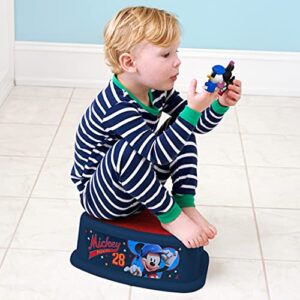 Ginsey Disney Mickey Mouse All Star Bathroom Step Stool for Kids Using The Toilet and Sink, Red and Blue, 9.75" x 5.25" x 14.25", 1.08 lb, 1 Count (Pack of 1), (56503)