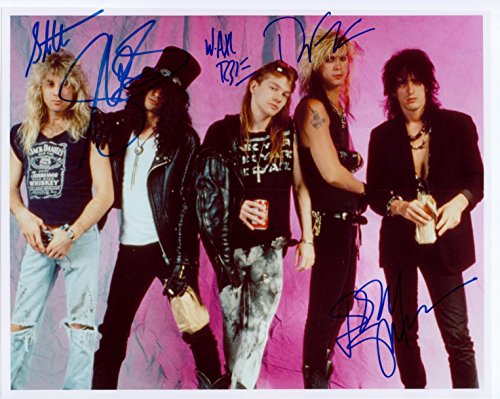 Kirkland Guns and Roses, Classic Rock Group, 8 X 10 Photo Autograph on Glossy Photo Paper