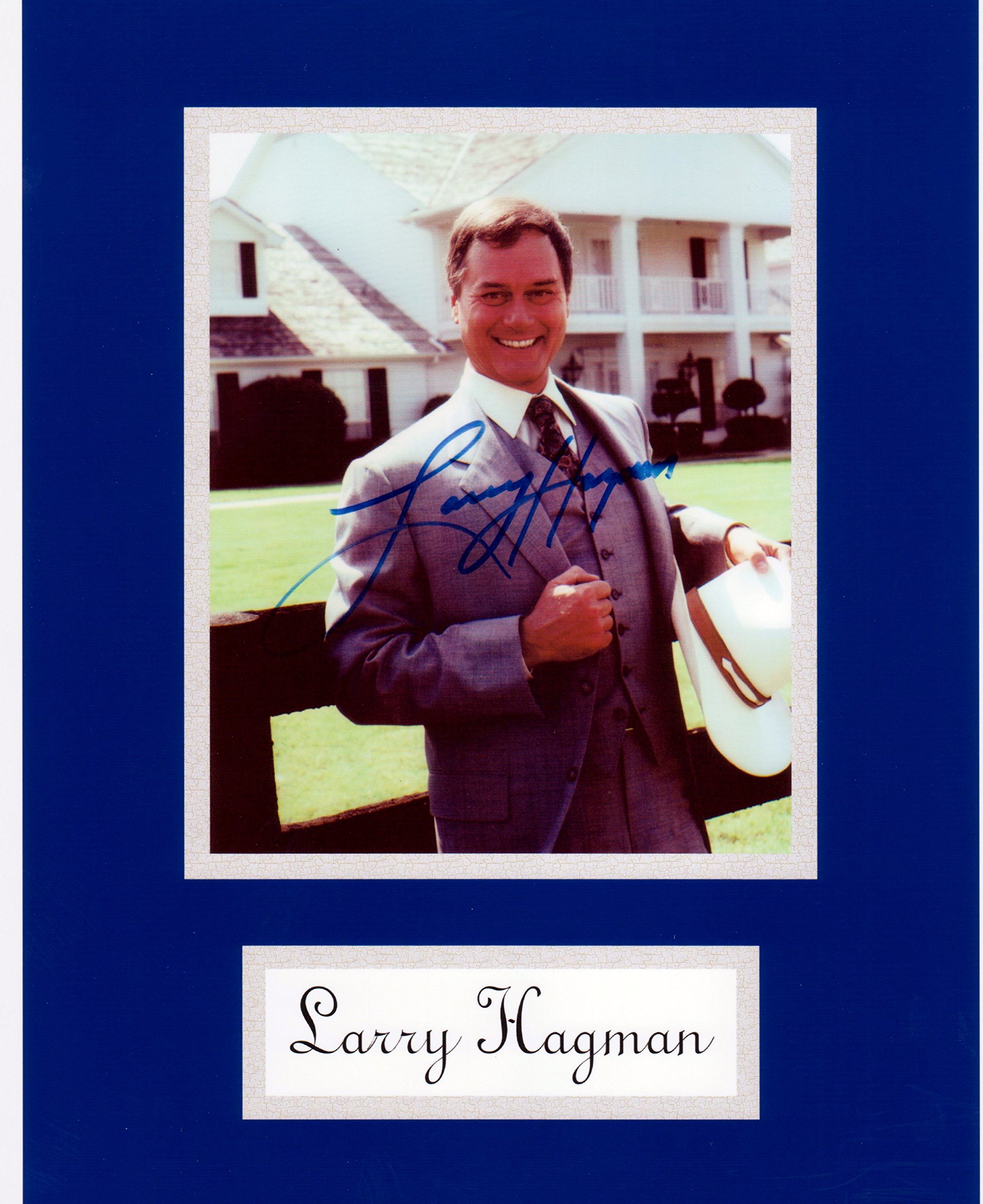 Kirkland Larry Hagman, J.R. Ewing, 8 X 10 Photo Autograph on Glossy Photo Paper