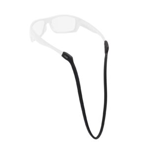 chums switchback eyewear retainer - lightweight silicone sunglasses strap (black),12308100