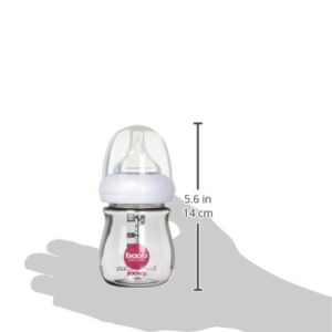 Joovy Boob Baby Bottles Made from Durable, Medical-Grade PPSU with CleanFlow Vent Technology to Prevent Nipple Collapse, Negative Pressure, and Colic Symptoms (5oz, 2pk)