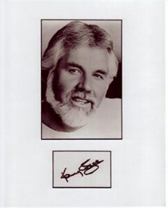 kirkland kenny rogers 8 x 10 photo autograph on glossy photo paper