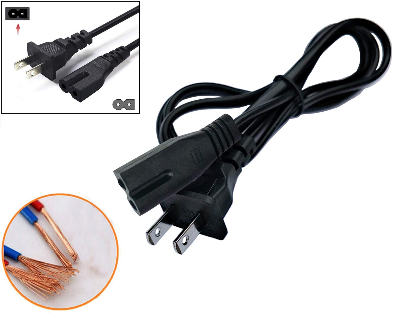 UpBright AC Power Cord Cable Compatible with Bose Companion 3 5 Speaker PC Cinemate GS Series II Spk System Lifestyle Subwoofer PS18 PS28 PS38 PS48 III Powered Acoustimass 6 10 15 16 25 30 Module 9 25