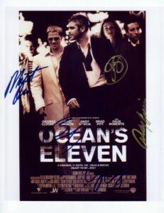 kirkland ocean's eleven, classic movie 8 x 10 photo autograph on glossy photo paper