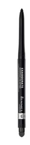 rimmel london exaggerate waterproof eye definer eyeliner, highly pigmented, long-wearing, built-in smudger, 262, blackest black, 0.01oz