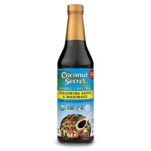 coconut secret coconut aminos - 16.9 fl oz - low sodium soy sauce alternative, low-glycemic - organic, vegan, non-gmo, gluten-free, kosher - keto, paleo - 101 total servings