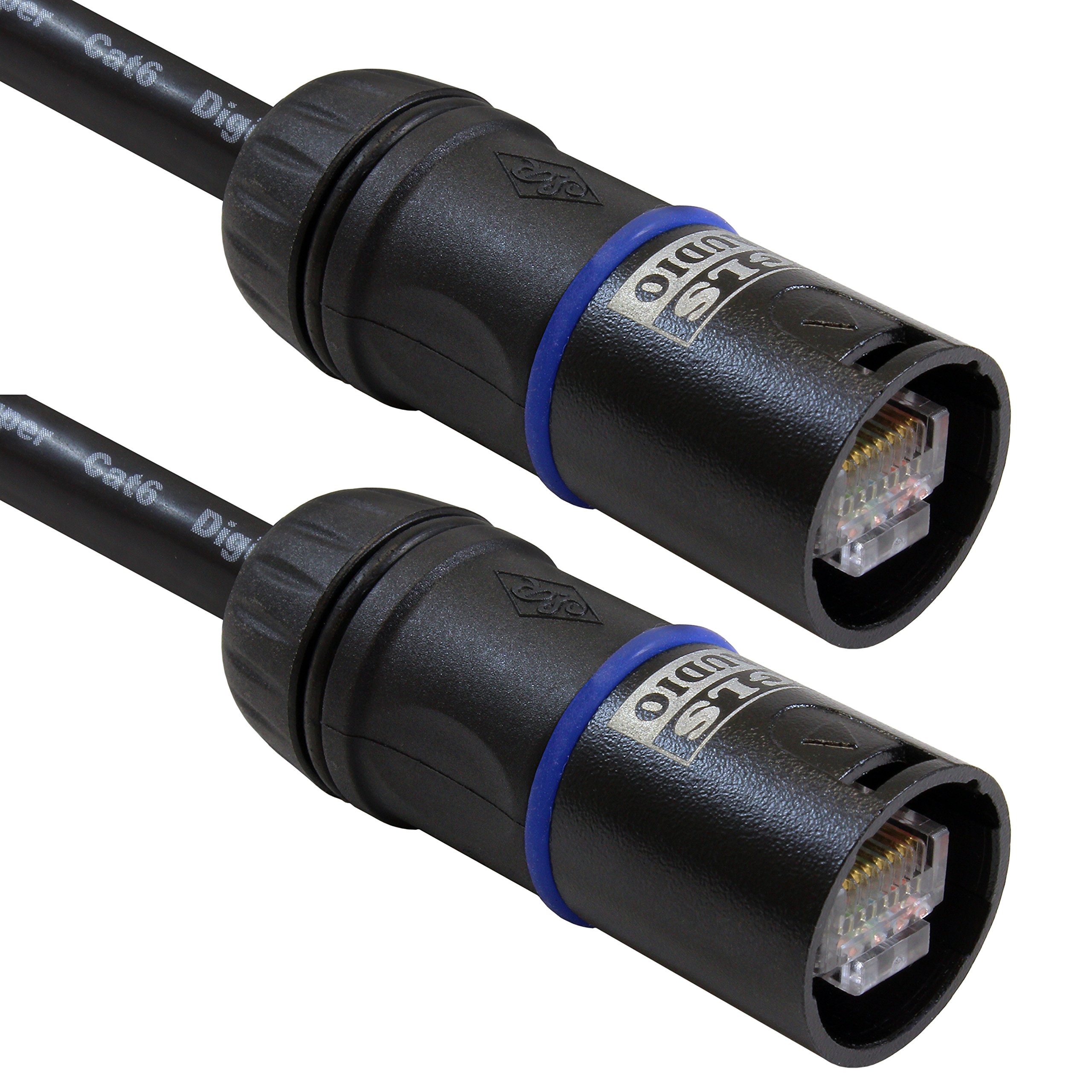 GLS Audio 50-Feet Ethercon Compatible RJ45 Cat6 Cable OFC Pro Tour Heavy Duty G-Shell G45