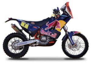 ktm 450 rally dakar #1 "red bull" motorcycle 1/18 by bburago 51071