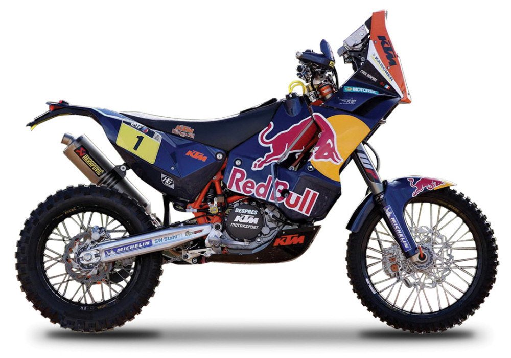 KTM 450 Rally Dakar #1 "Red Bull" Motorcycle 1/18 by Bburago 51071