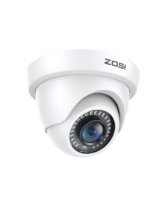 zosi 2mp 1920tvl hybrid 4 in 1 tvi cvi ahd cvbs security camera,1080p hd weatherproof outdoor indoor surveillance cam,night vision,for 960h,720p,1080p,5mp,4k analog dvr - white