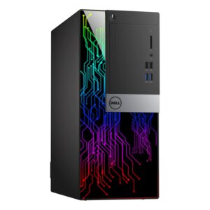 Dell OptiPlex Tower Customized RGB Lights Computer Intel Core i5-6500 Processor up to 3.60 GHz 8GB RAM 256GB Solid State Storage (SSD) Windows 10 Wi-Fi, Keyboard & Mouse HDMI (Renewed)
