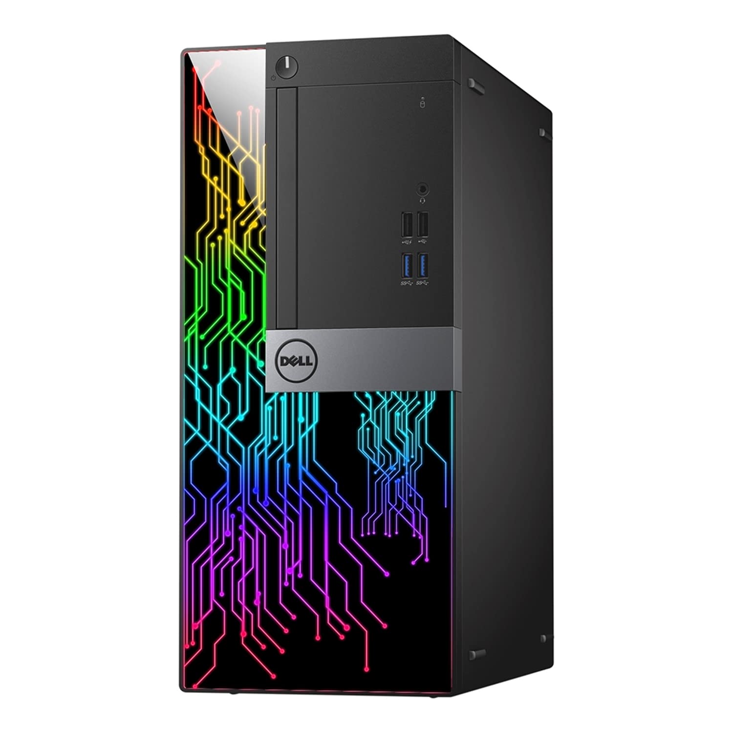 Dell OptiPlex Tower Customized RGB Lights Computer Intel Core i5-6500 Processor up to 3.60 GHz 8GB RAM 256GB Solid State Storage (SSD) Windows 10 Wi-Fi, Keyboard & Mouse HDMI (Renewed)