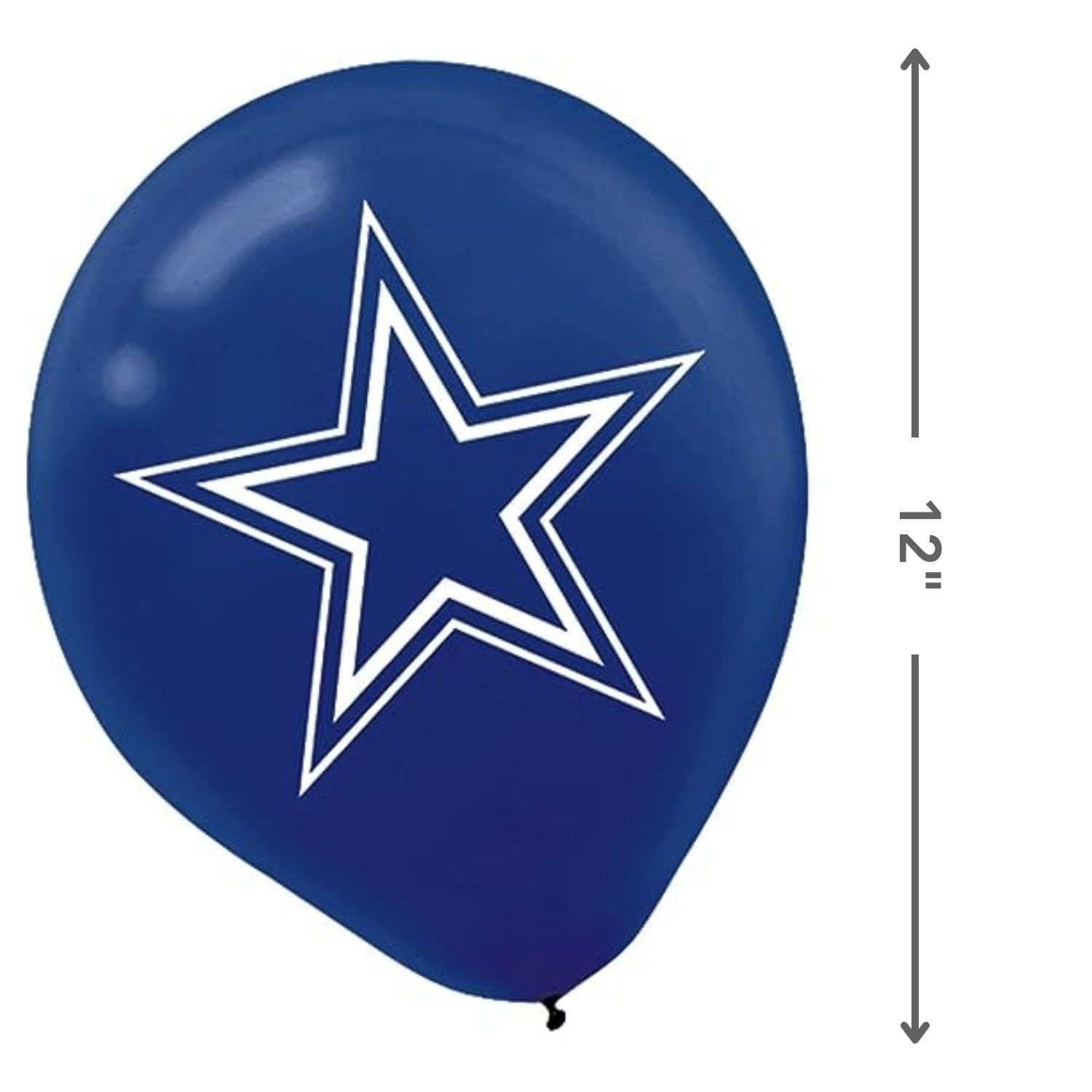 Dallas Cowboys Navy Blue Latex Balloons - 12" (6 Pack) - Unique, Durable & Eye-catching - Perfect For Game Day Parties & Decorations