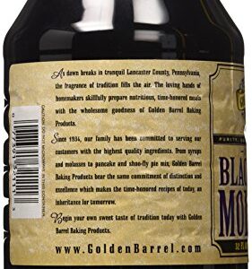 Golden Barrel Unsulfured Black Strap molasses, 32 oz