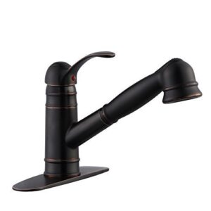 derengge single handle pull out kitchen faucet,upc cupc nsf61-9 and ab1953 oil rubbed bronze