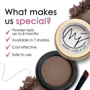 Marie-José & Co Medium Brown Eyebrow Powder - Perfect eyebrows, powder smooth!