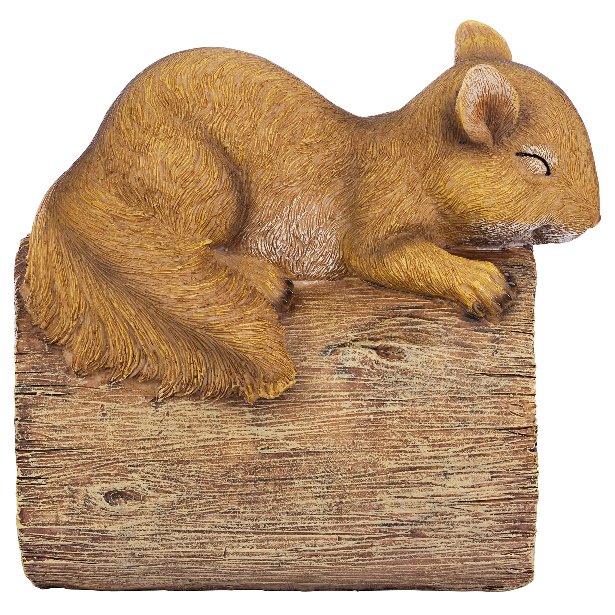 Jolly the Squirrel Gutter Guardian Downspout Statue