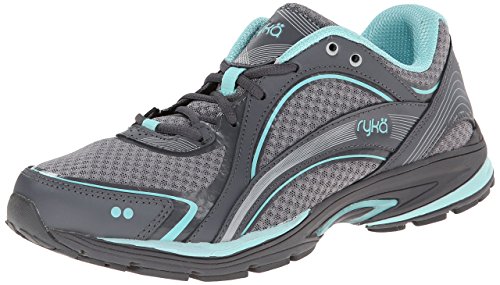 Ryka Women's Sky Walking Shoe, Frost Grey/Aqua Sky/Iron Grey, 9 US