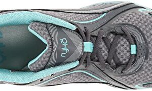 Ryka Women's Sky Walking Shoe, Frost Grey/Aqua Sky/Iron Grey, 9 US