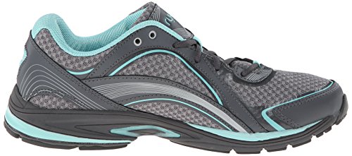 Ryka Women's Sky Walking Shoe, Frost Grey/Aqua Sky/Iron Grey, 9 US