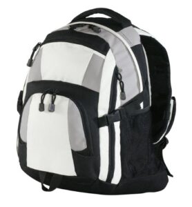 port authority luggage and bags urban backpack - bg77 - black/ light grey/ stone - one size