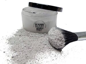 bloody mary makeup loose setting powder, grey