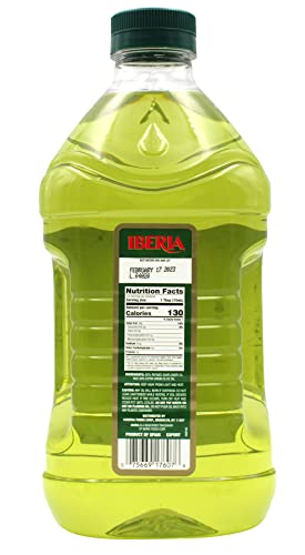 Iberia Premium Blend, Sunflower Oil & Extra Virgin Olive Oil, High Heat Frying, 68 Fl Oz