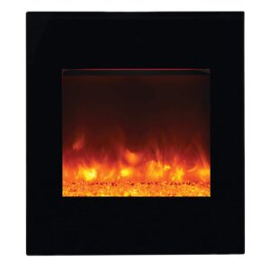 amantii electric fireplace with 'portrait' 24" x 28" surround