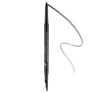 sephora collection retractable brow pencil - waterproof soft charcoal