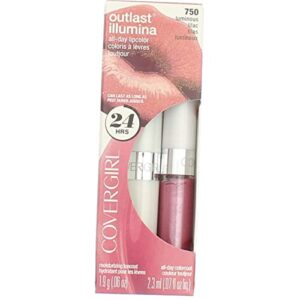 covergirl outlast all day lipcolor, luminous lilac [750] 1 ea (pack of 2)