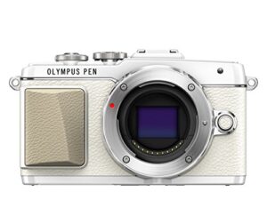 olympus e-pl7 16mp mirrorless digital camera with 3-inch lcd (white) - international version