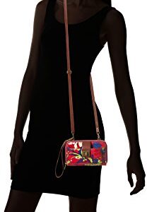 Sakroots Women's Artist Circle Smartphone Crossbody, Hot Pink Flower Power, One Size