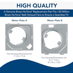 Broan-NuTone BKR60 QuickKit Ultra-Quiet Bath Fan Replacement Motor and Cover/Grille, 60 CFM, 20% more power, White