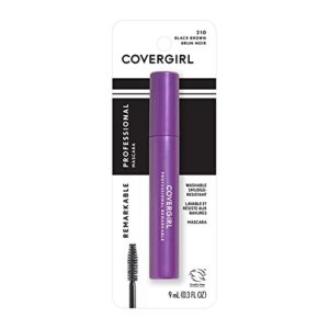 COVERGIRL Professional & Remarkable Mascara Black Brown, Long Lasting, 0.3 Fl Oz, Smudge-Proof Mascara, Voluminous Mascara, Lengthening Mascara, Resists Swipes and Smears, Darkens and Defines All Day