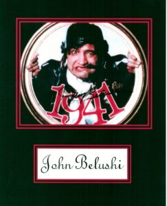 kirkland john belushi, 8 x 10 photo display autograph on glossy photo paper