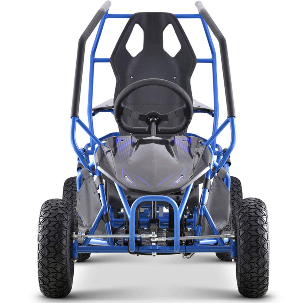 MotoTec Kids Electric Go Kart Maverick 1000w Blue