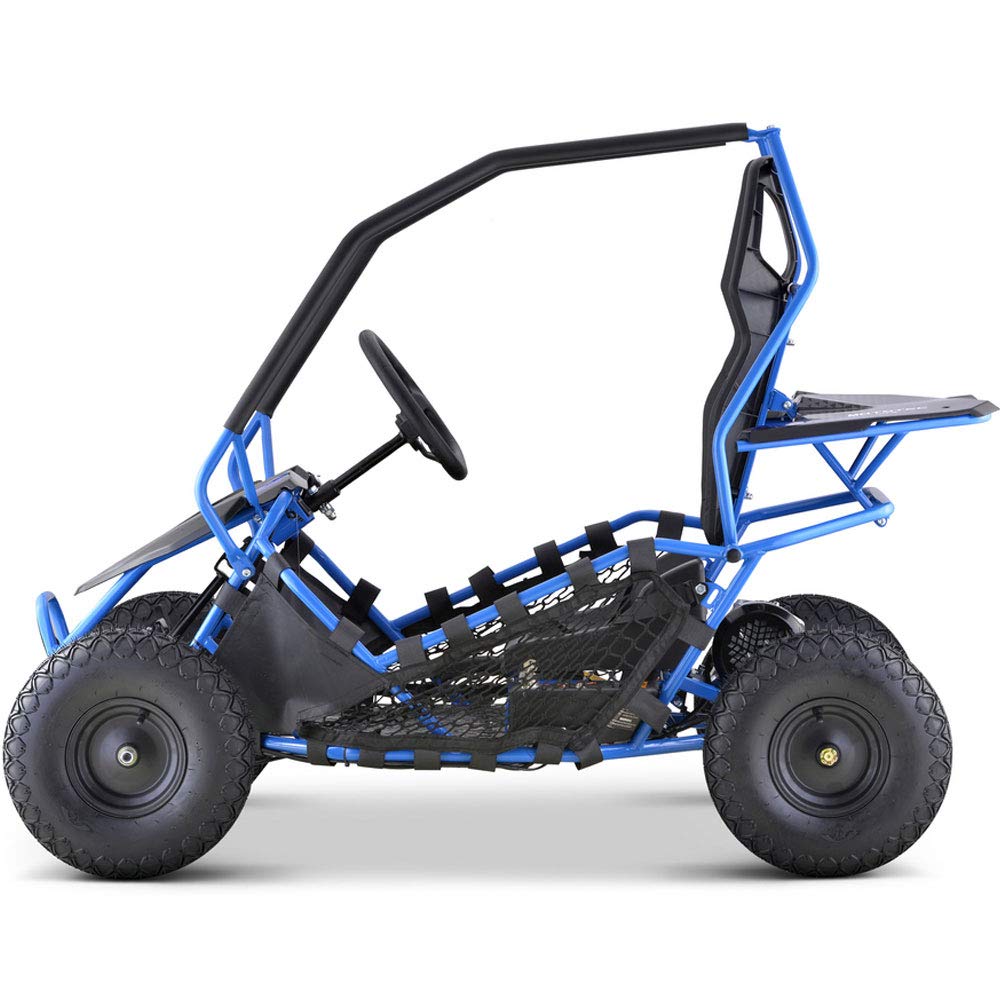 MotoTec Kids Electric Go Kart Maverick 1000w Blue