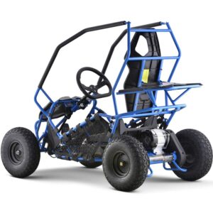 MotoTec Kids Electric Go Kart Maverick 1000w Blue