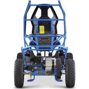 MotoTec Kids Electric Go Kart Maverick 1000w Blue