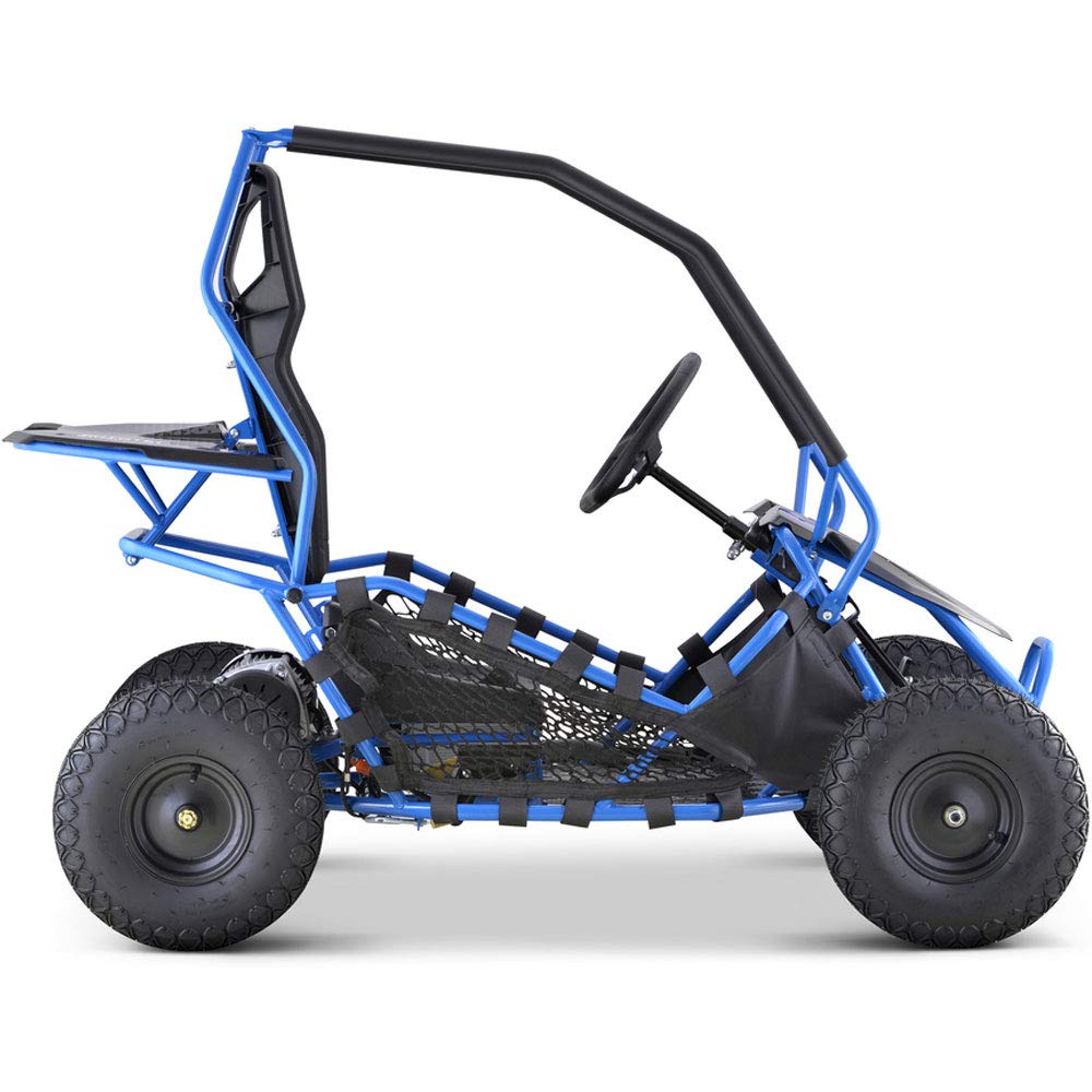 MotoTec Kids Electric Go Kart Maverick 1000w Blue