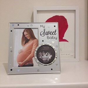 Malden International Designs 5408-20 My Sweet Baby Ultrasound Photo Picture Frame, 4x6, Silver