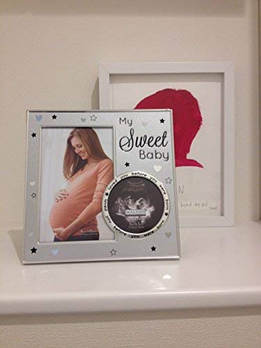 Malden International Designs 5408-20 My Sweet Baby Ultrasound Photo Picture Frame, 4x6, Silver