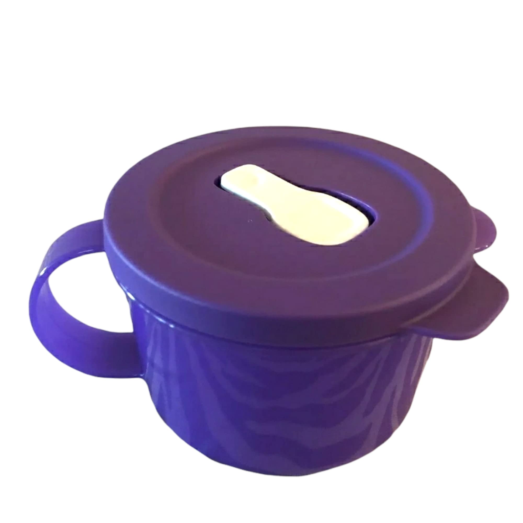 Tupperware Crystalwave Microwave Soup Mug 16 Oz Lavender Purple