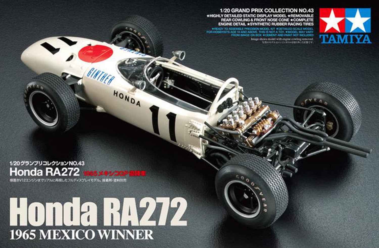 Tamiya 1/20 Grand Prix Collection No.43 Honda RA272 1965 Mexico GP Winning car 20043