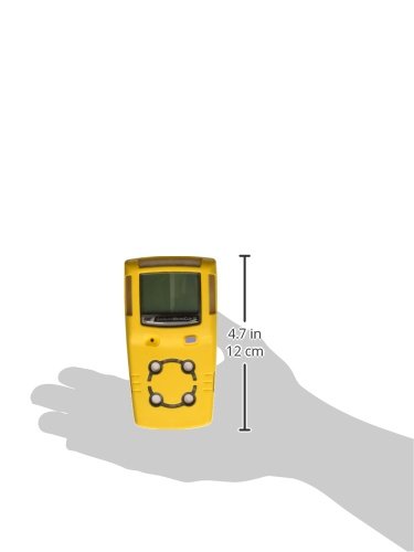 BW Technologies MCXL-XWHM-Y-NA GasAlertMicroClip XL 4 Gas Detector, CO, H2S, LEL and O2, Yellow