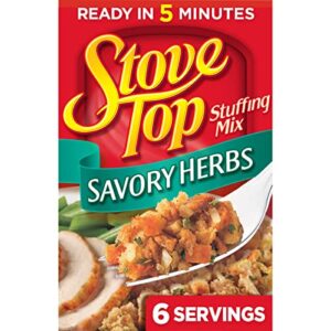 stove top savory herb stuffing mix (6 oz box)