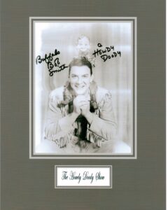 kirkland the howdy doody show, classic tv, 8 x 10 autograph photo on glossy photo paper
